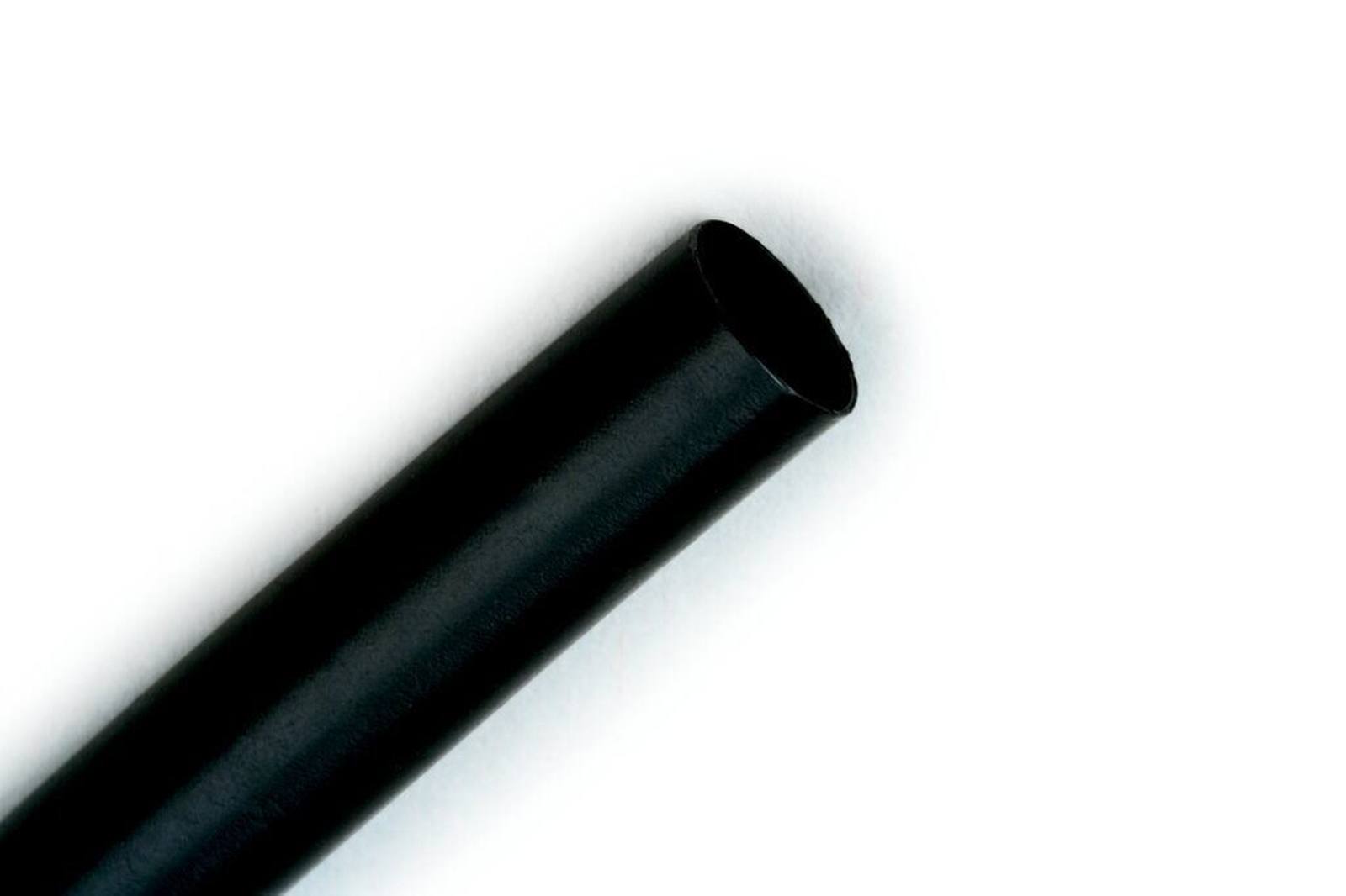 3M GTI-A 3000 Tubo termorretráctil de pared fina con adhesivo, negro, 3/1 mm, 1 m