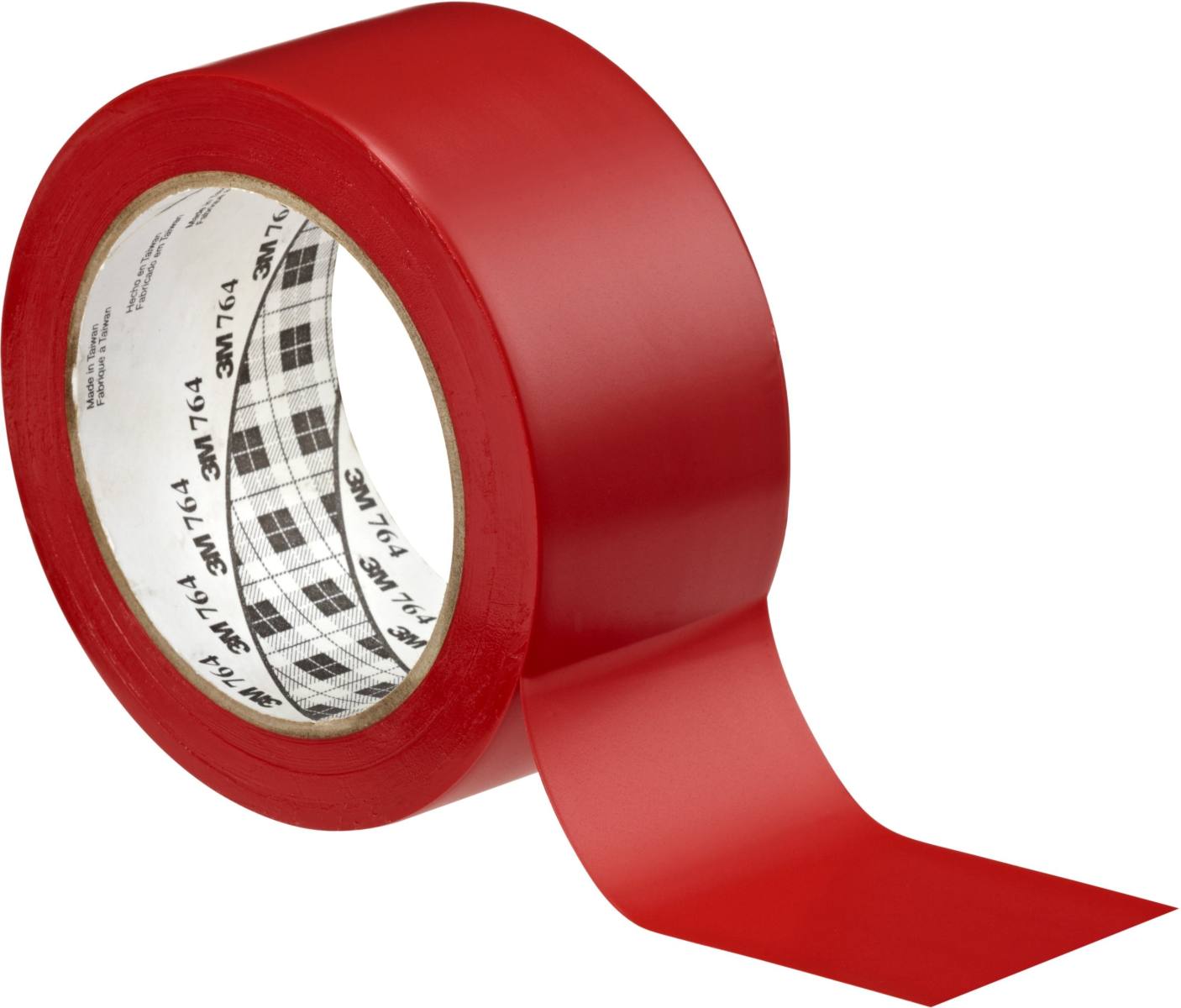 3M ruban adhésif PVC tout usage 764, rouge, 50 mm x 33 m, emballage individuel pratique