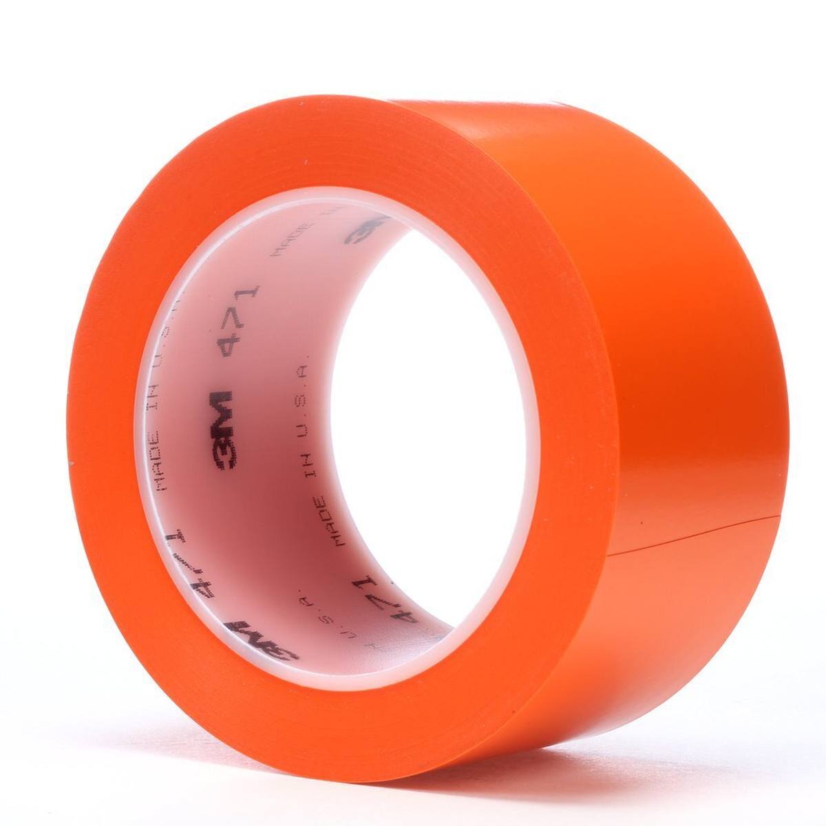 Cinta adhesiva 3M de PVC blando 471 F, naranja, 50 mm x 33 m, 0,13 mm