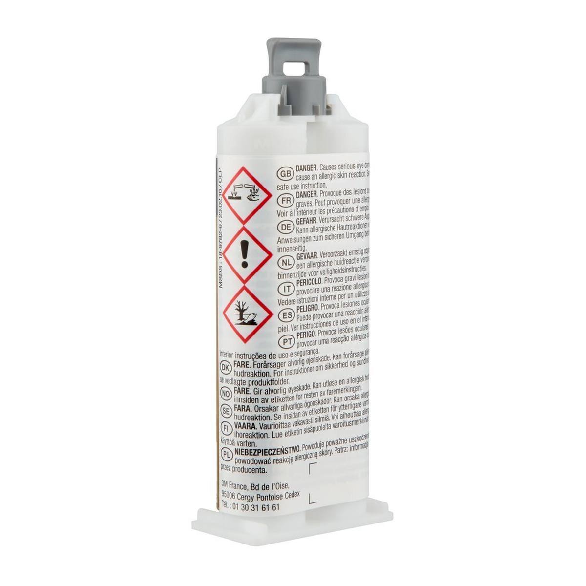 3M Scotch-Weld 2-component construction adhesive based on epoxy resin for the EPX System DP 110, gray, 48.5 ml