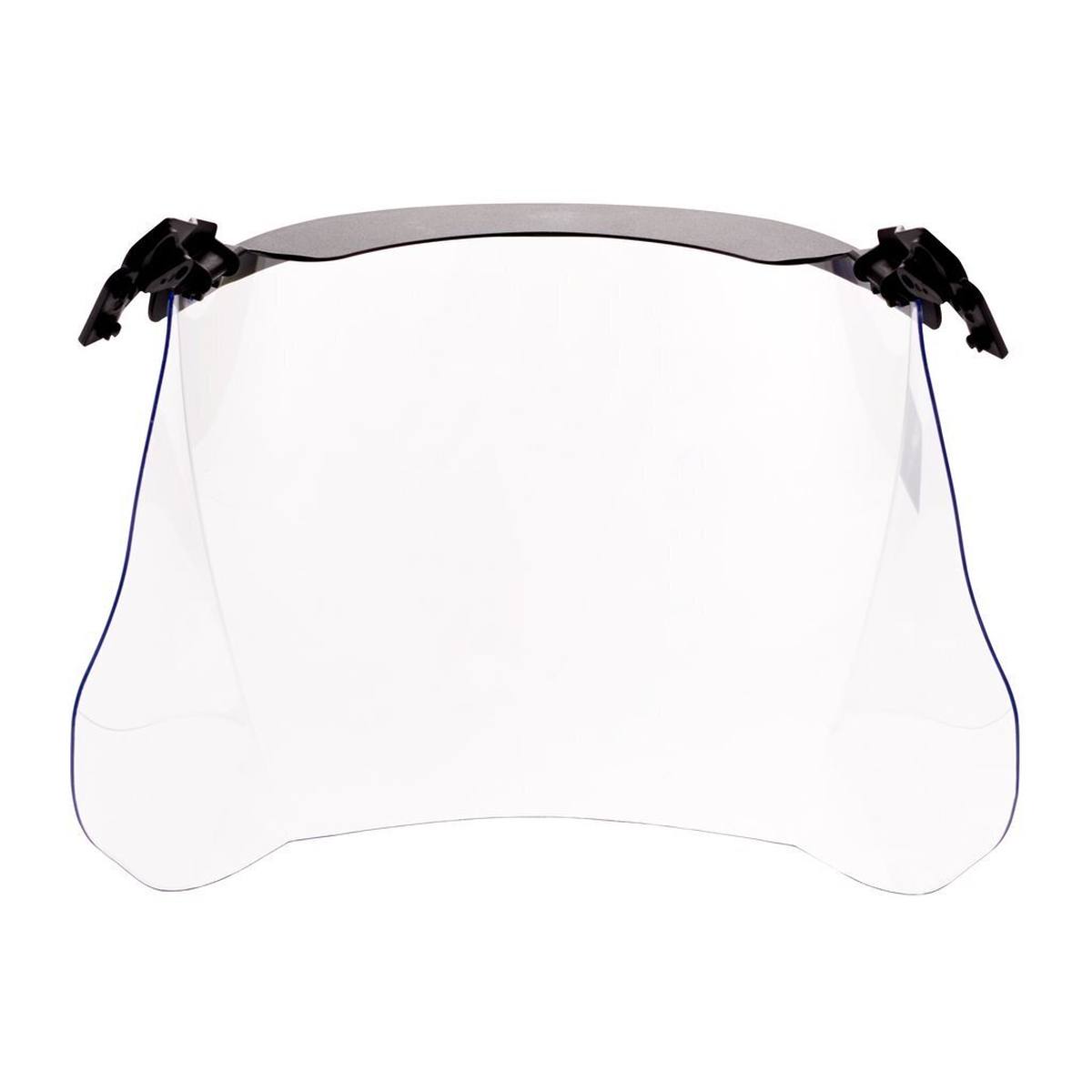 visiera trasparente 3M V4KK in policarbonato con schermo parasole corto estremamente resistente agli urti e ai graffi Spessore: 1,5 mm, peso: 180g (incluso il supporto per il casco)