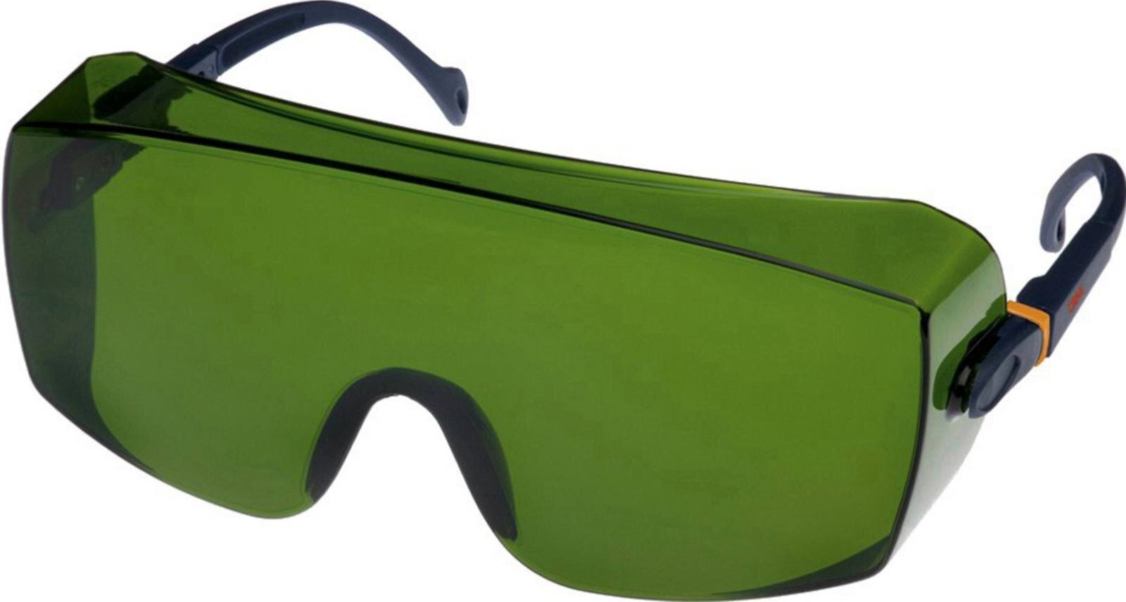 3M 2805 Schutzbrille AS/UV, PC, grün getönt, einstellbar, ideal als Überbrille für Brillenträger, IR 5.0 - geeignet für autogenes Schweissen und Hartlöten