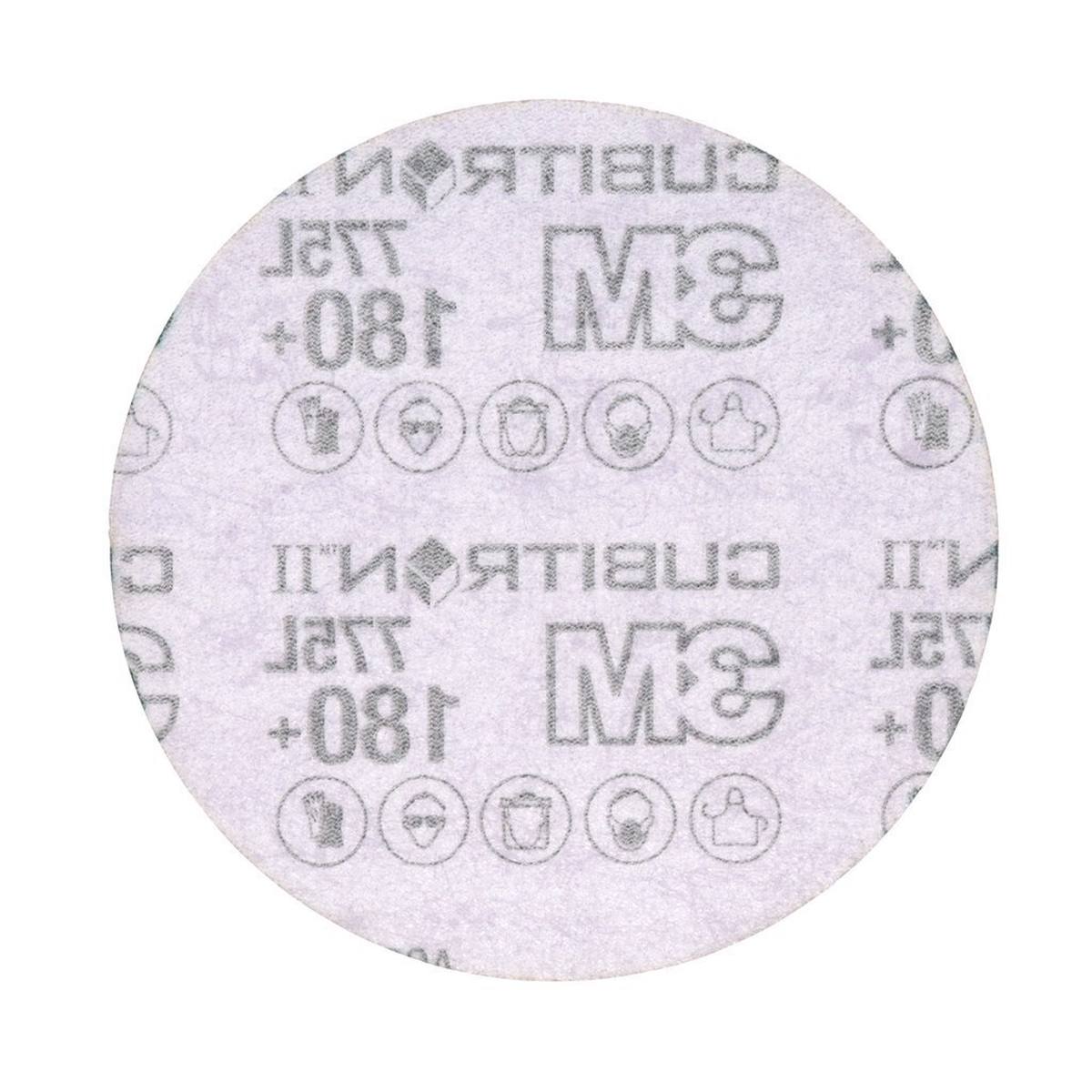 3M Cubitron II Disco de película Hookit 775L, 125 mm, 180+, sin perforar #743861