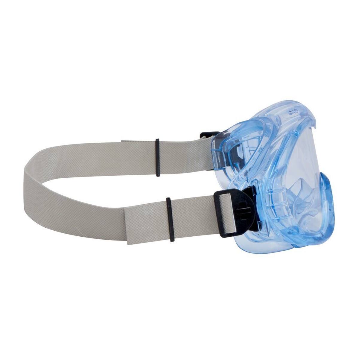 3M Gafas de protección Fahrenheit para cascos con revestimiento de acetato/hardio AS/AF/UV, PC, transparentes, con espuma, no ventiladas, cinta de nylon, incl. bolsa de microfibra FheitSA
