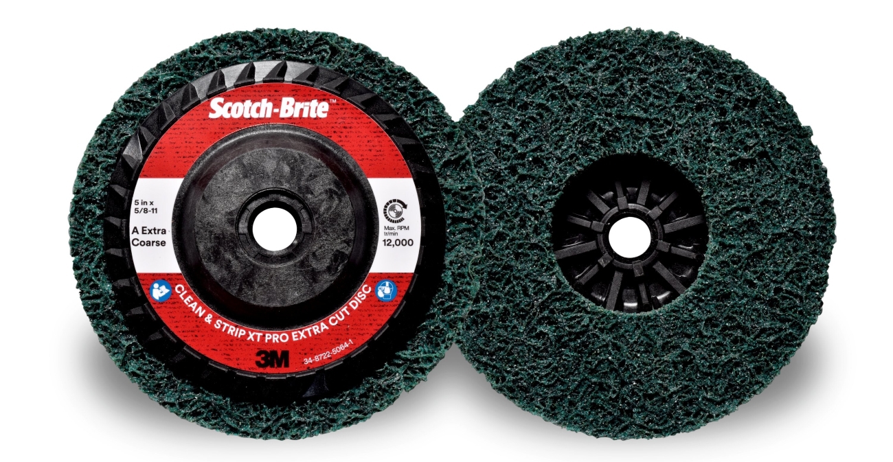 3M Scotch-Brite coarse cleaning disc XT-RD Pro Extra Cut, 125 mm x 22 mm, A, extra coarse, M14 thread