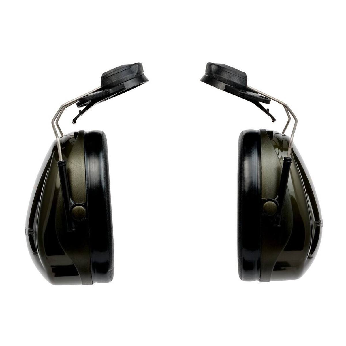 3M PELTOR Optime II oorkappen, helmbevestiging, groen, met helmadapter P3E (voor alle 3M helmen, behalve G2000), SNR=30 dB, H520P3E