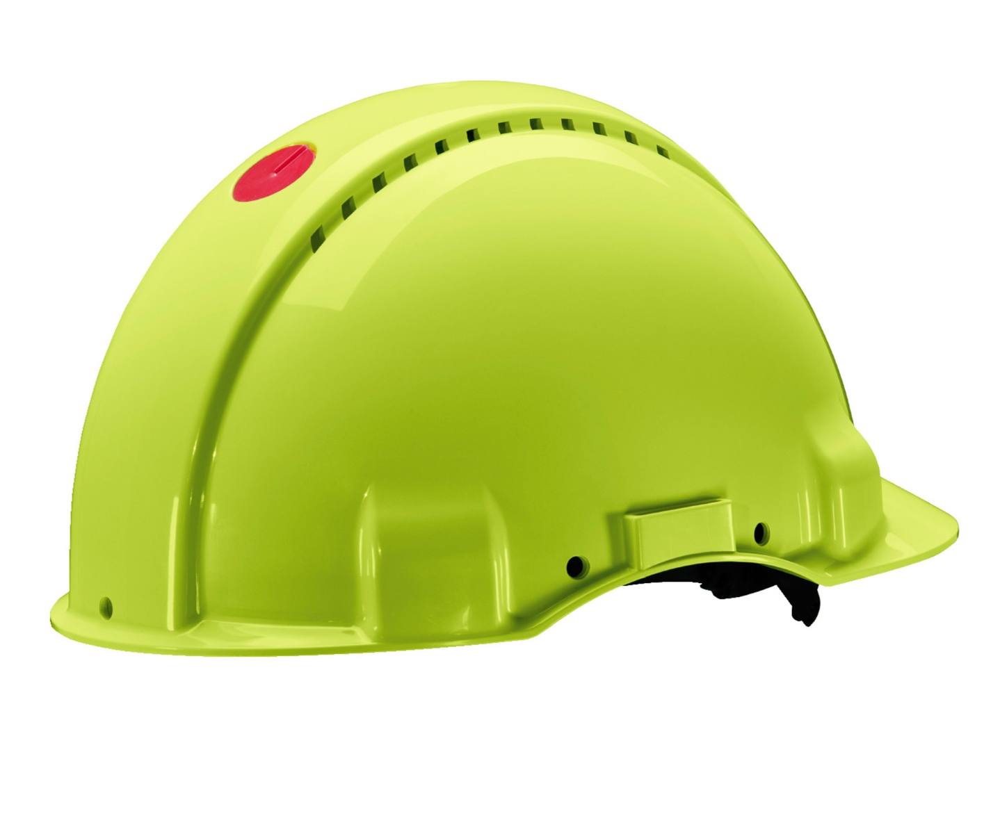 3M G3000 casque de protection G30NUV en vert fluo, ventilé, avec uvicator, cliquet et bande de soudure en plastique