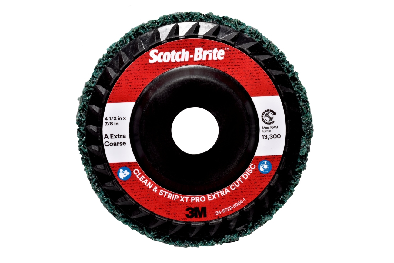 3M Scotch-Brite coarse cleaning disc XT-RD Pro Extra Cut, 115 mm, 22 mm, A, extra coarse, type 27