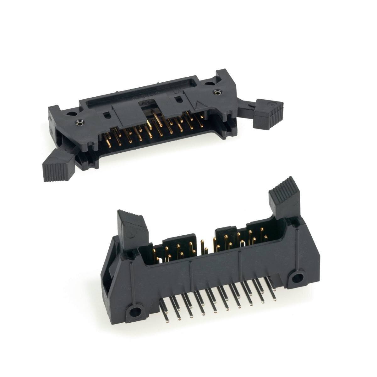 3M 3452-6600, vrouwelijke connector voor kabelmontage, 16-pins, 3000-serie, 2,54 mm, 0,76 Âµm Au Grijs