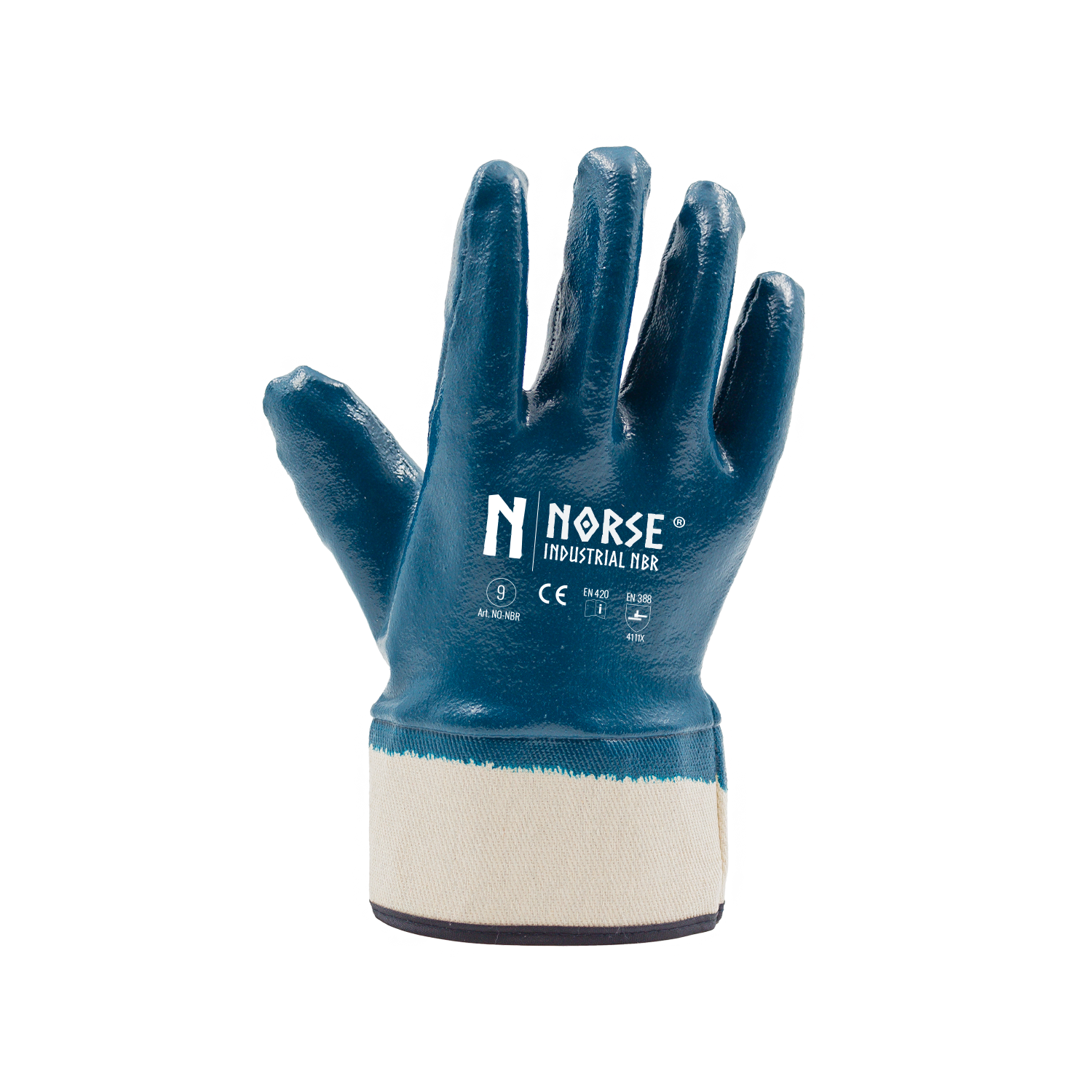 NORSE Industrial NBR Strapazierfähig Handschuhe Größe 9