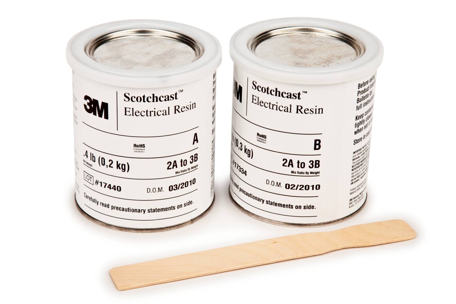 3M Scotchcast 894HF Resina líquida de poliuretano, blanca, parte A+B, 7,4 kg