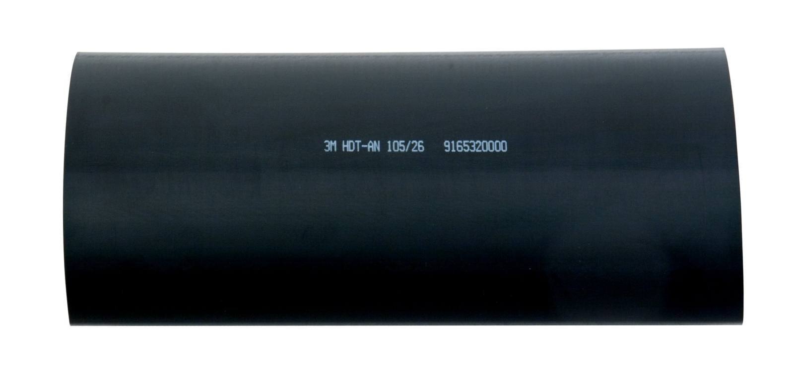 3M HDT-AN Dickwandiger Warmschrumpfschlauch mit Kleber, Schwarz, 105/26 mm, 1 m