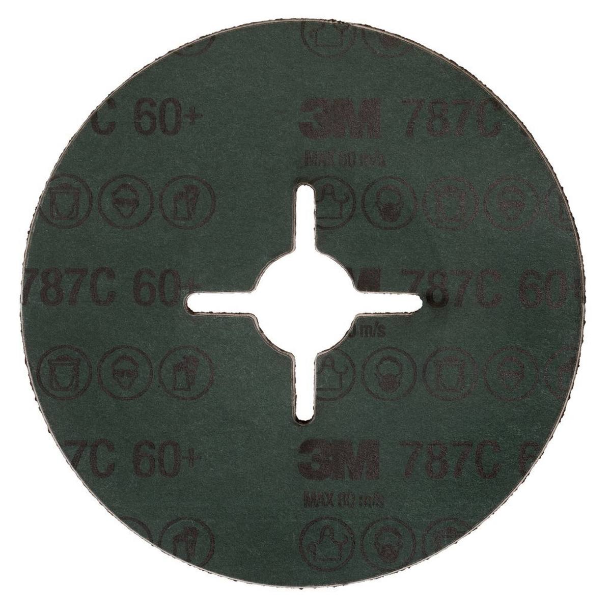 3M 787C Fiber sanding discs 125mm P60+ #779914