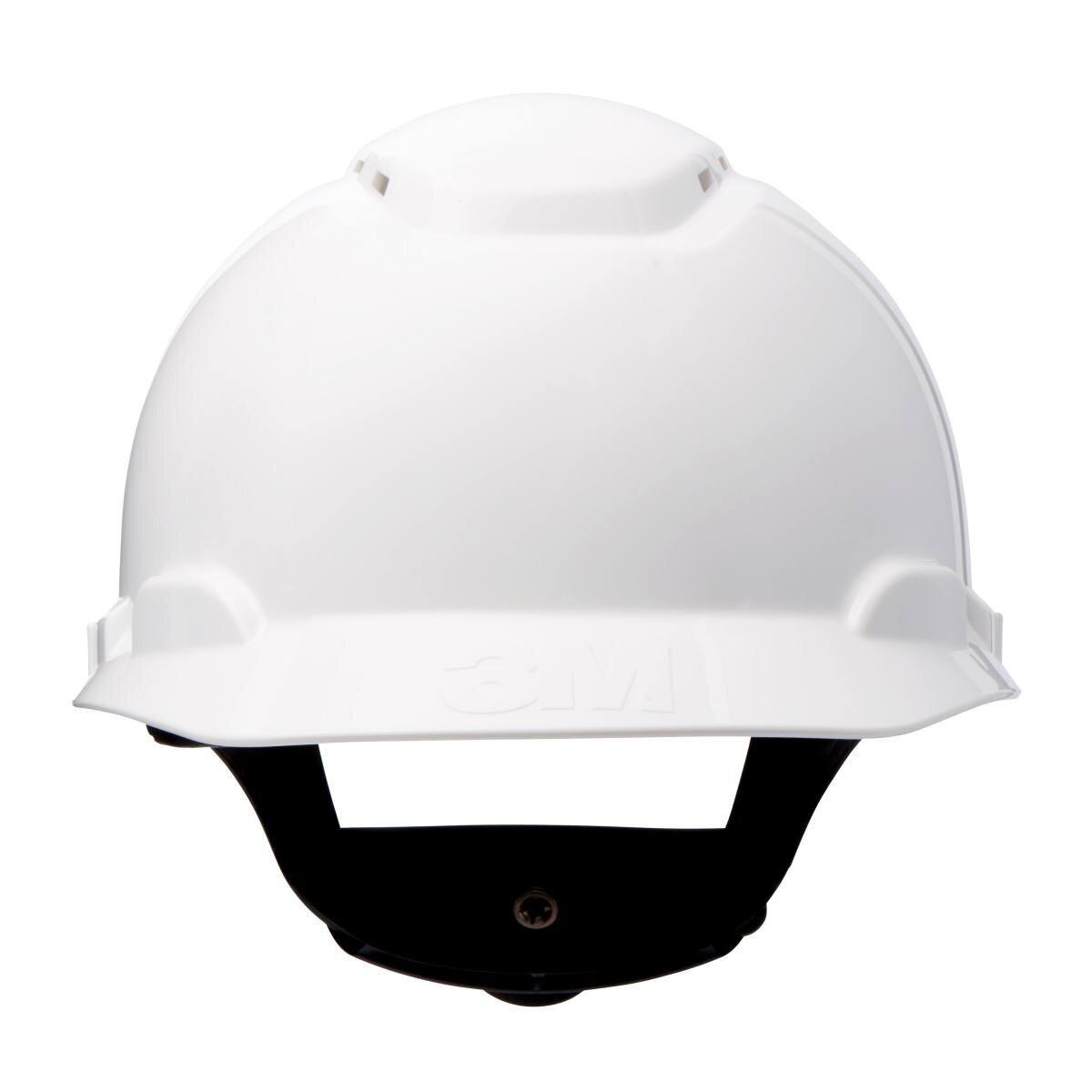 3M safety helmet H700 series H700NVW in white, with ratchet and plastic welding strap