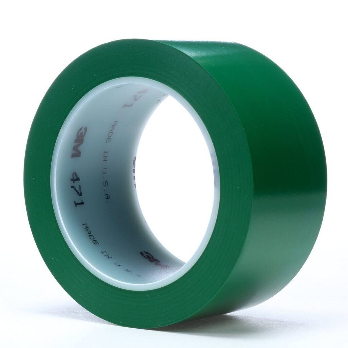 Cinta adhesiva 3M de PVC blando 471 F, verde, 50 mm x 33 m, 0,13 mm