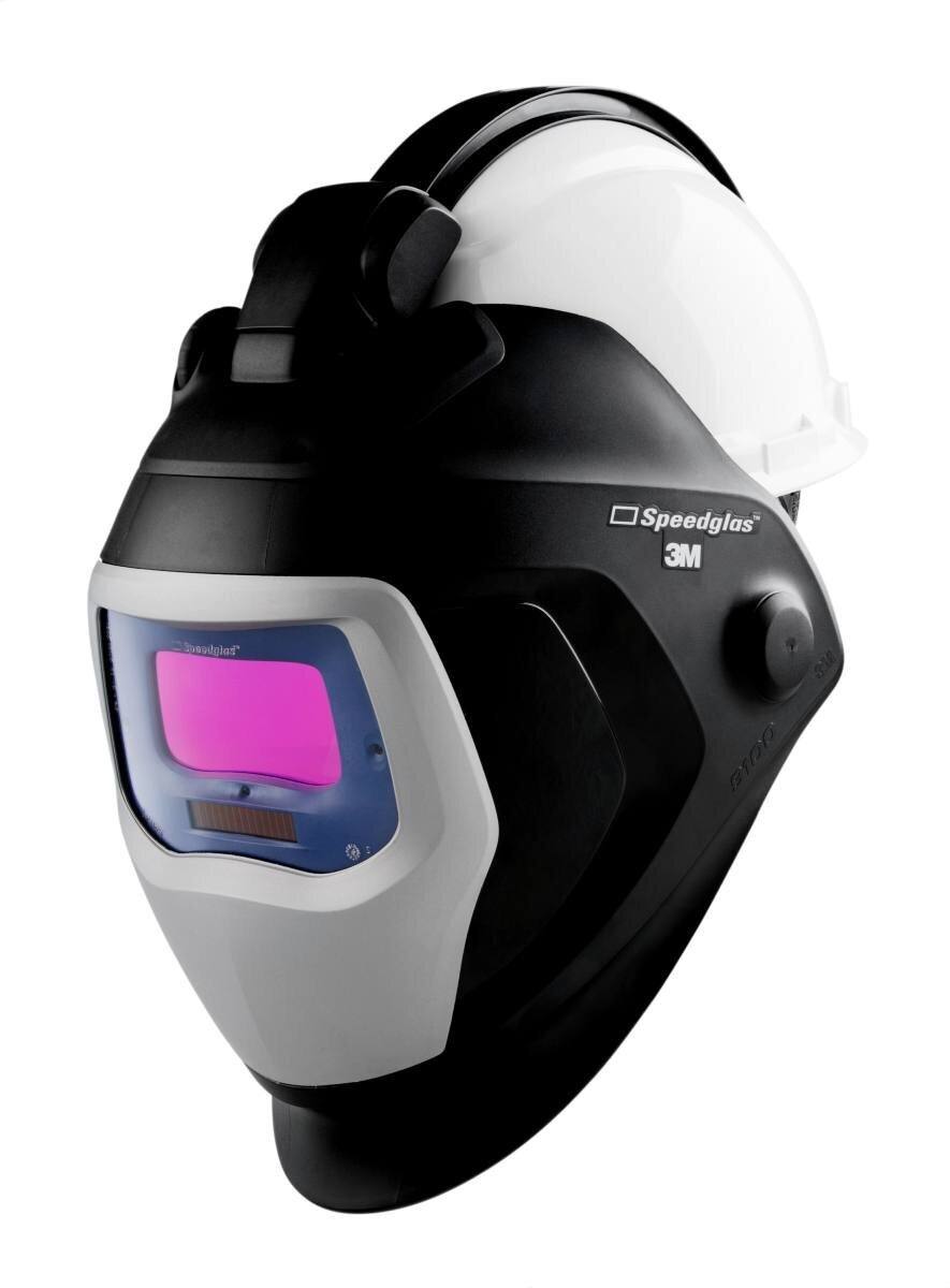 3M Speedglas Schweißmaske 9100-QR mit 9100V ADF mit 3M Arbeitsschutzhelm H-701 58 36 05 #583605