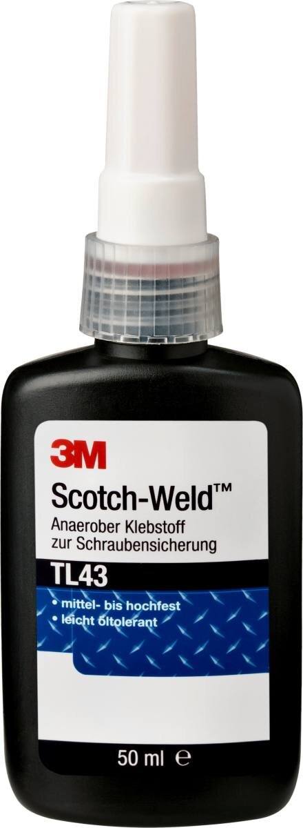 3M Scotch-Weld Anaerober Klebstoff zur Schraubensicherung TL43, Blau, 250 ml