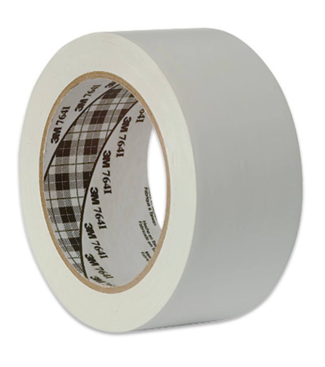 3M universele PVC kleefband 764, wit, 50 mm x 33 m, individueel verpakt in handige verpakking