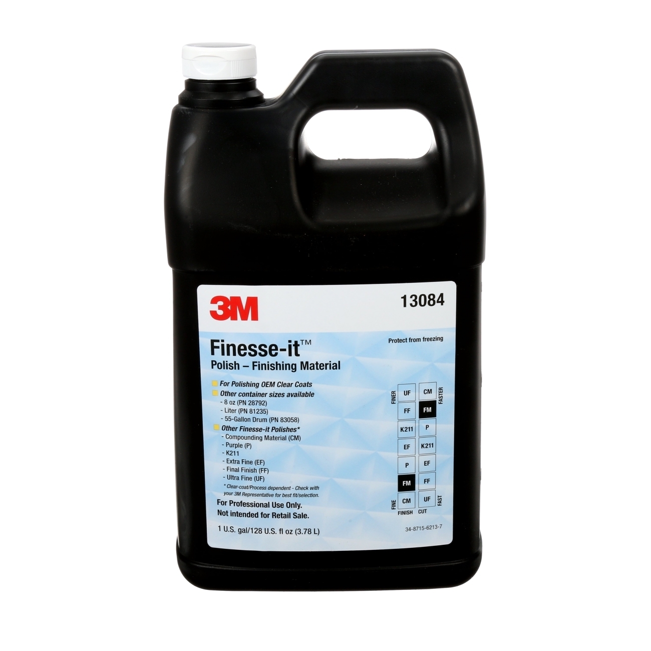 3M Finesse-it polijstpasta 13084 Afwerkingsmateriaal Easy Clean Up 1 gallon = 3,785 liter