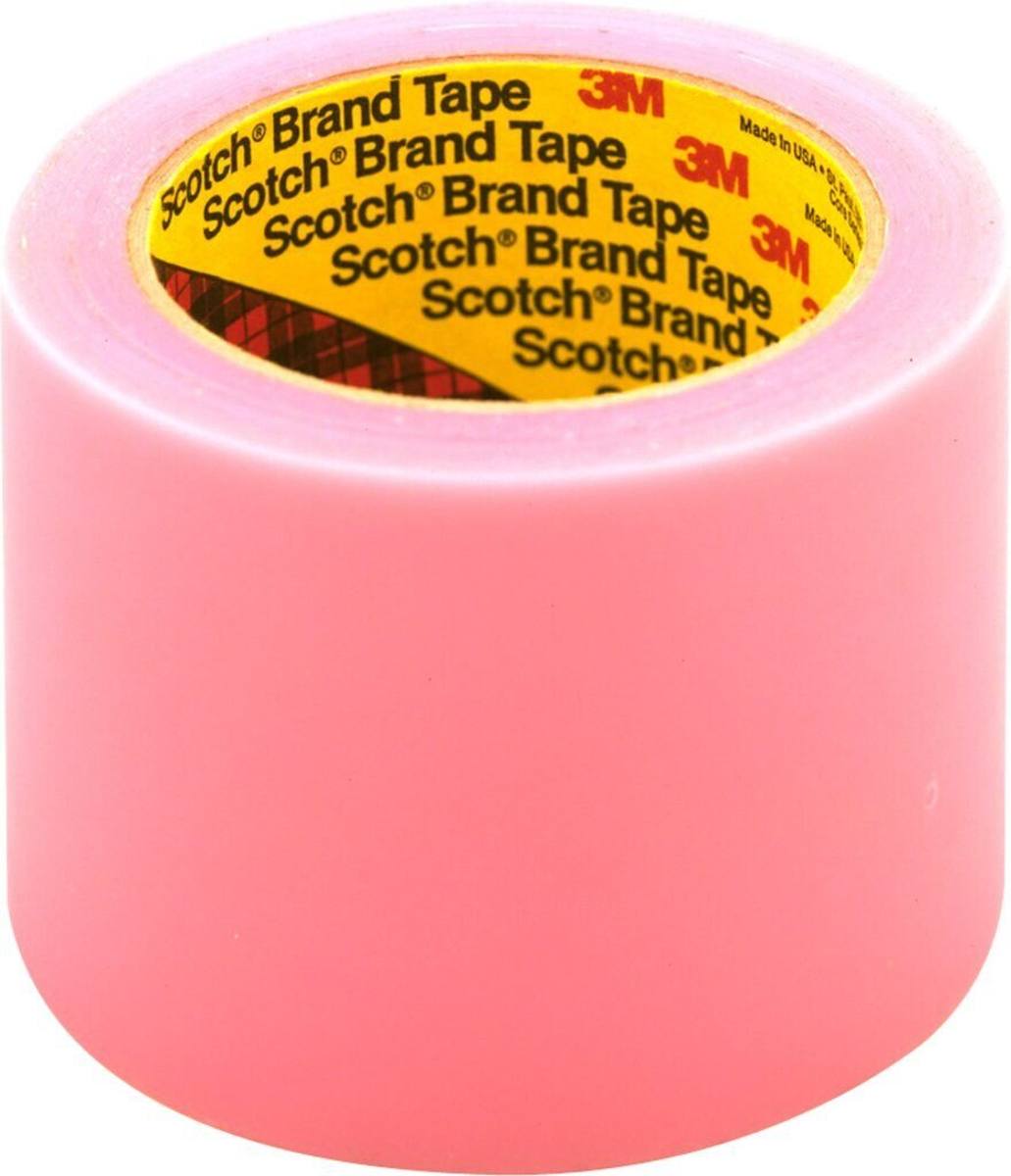 3M Scotch zelfklevende labelbeschermingstape 821, roze, 152,4 mm x 66 m, 0,063 mm