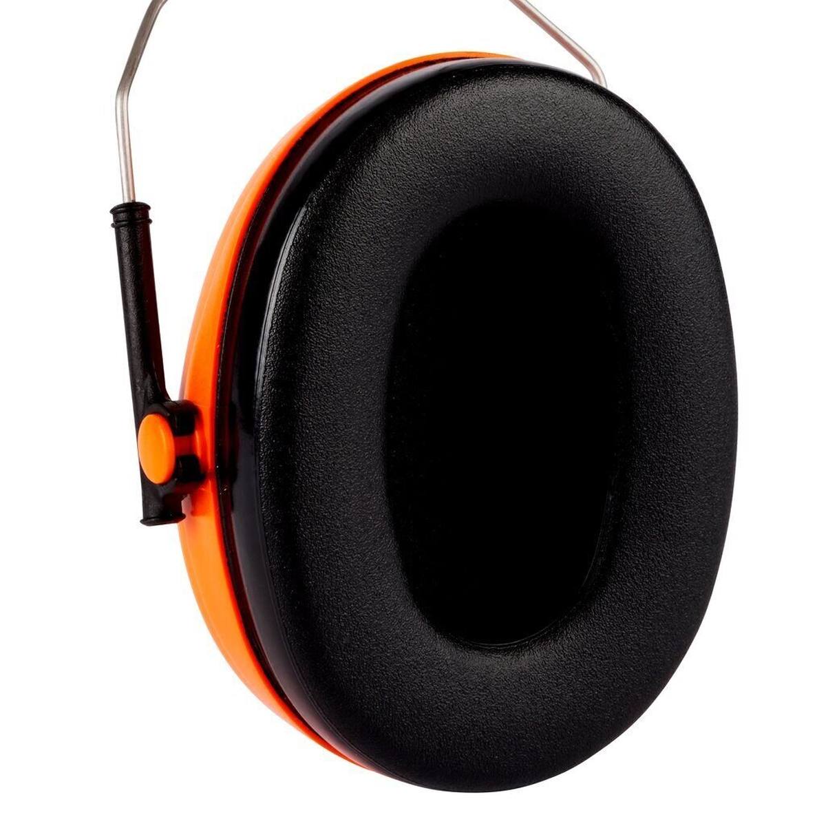  3M G500 Päänsuojainyhdistelmä G500V5CH510-OR Päänpidin - oranssi, sis. kuulosuojaimet H510P3E, SNR=26 dB ja visiiri 5C-1 ruostumatonta terästä