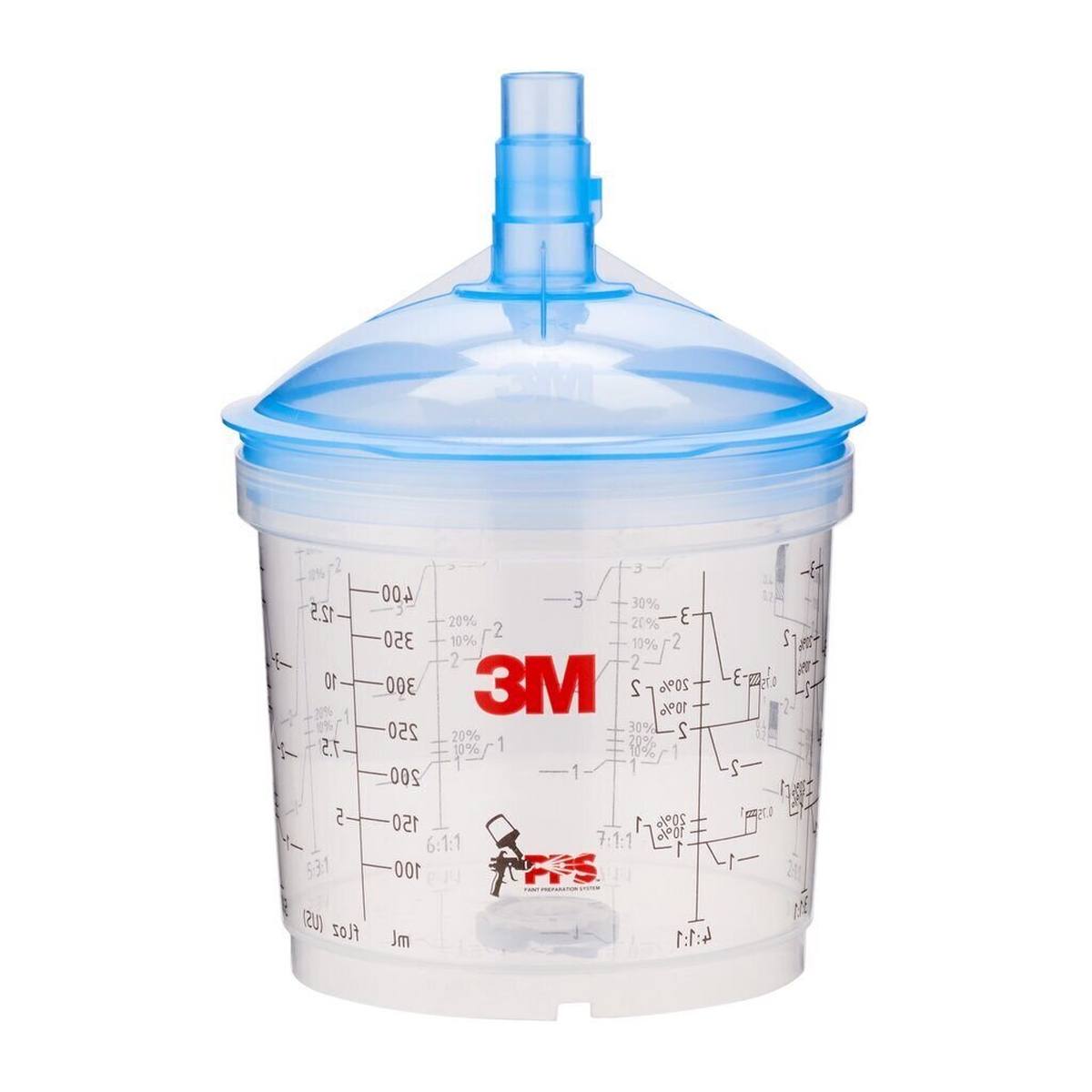 3M PPS Type V lid and cup kits, 0.4l, 125u, 50 cups, 50 lids #16352