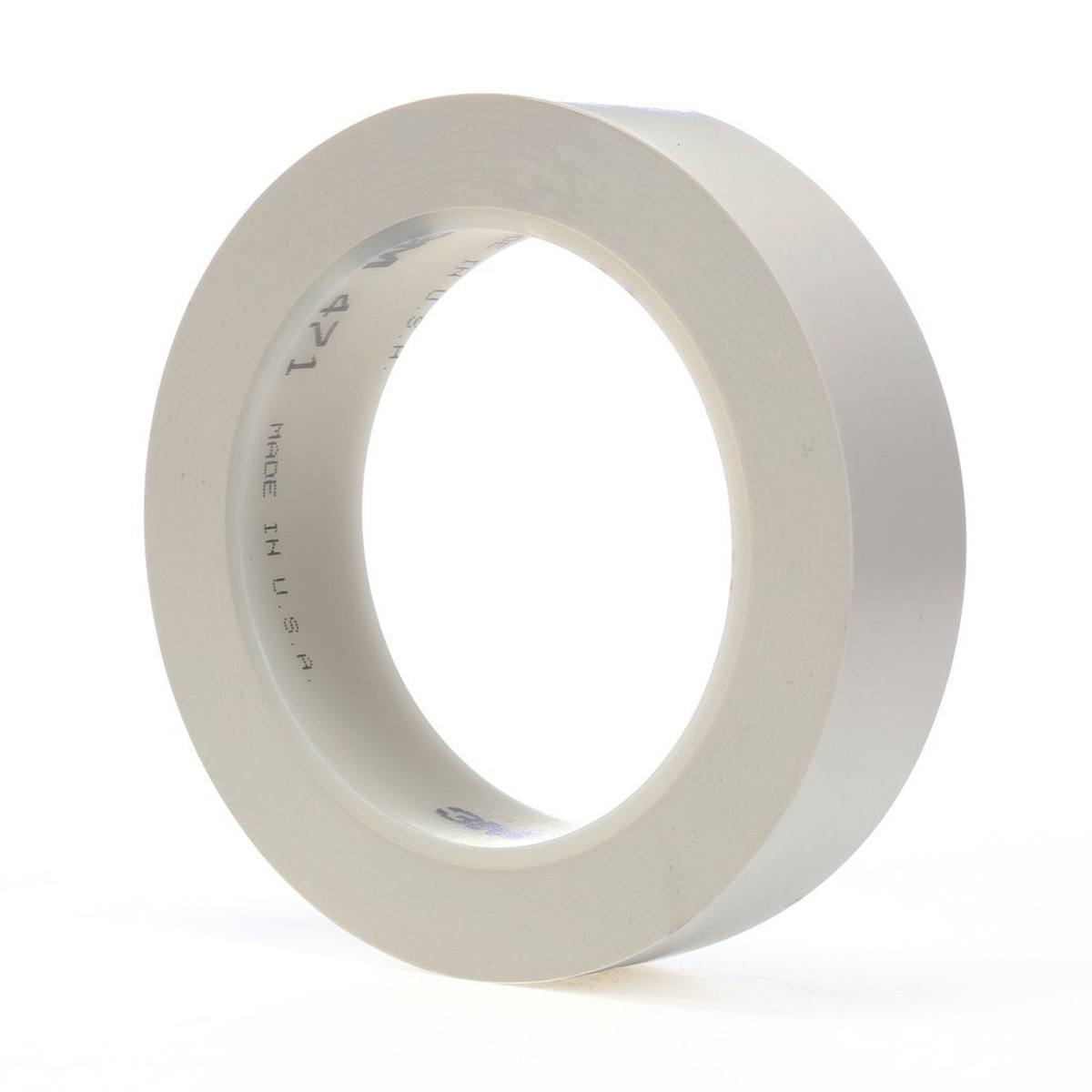3M Soft PVC adhesive tape 471 F, white, 25.4 mm x 33 m, 0.13 mm