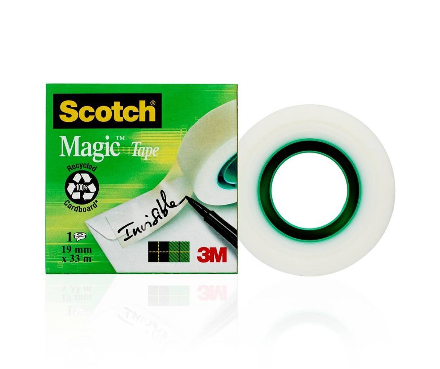 3M Cinta adhesiva Scotch Magic 1 rollo 19 mm x 33 m