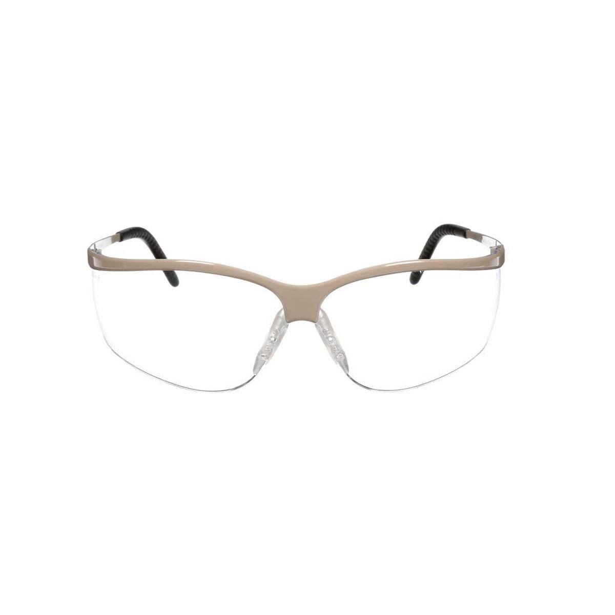 3M Metaliks Sport gafas de protección AS/AF/UV, PC, transparente, montura agradable a la piel, patillas de goma MetSp0Si
