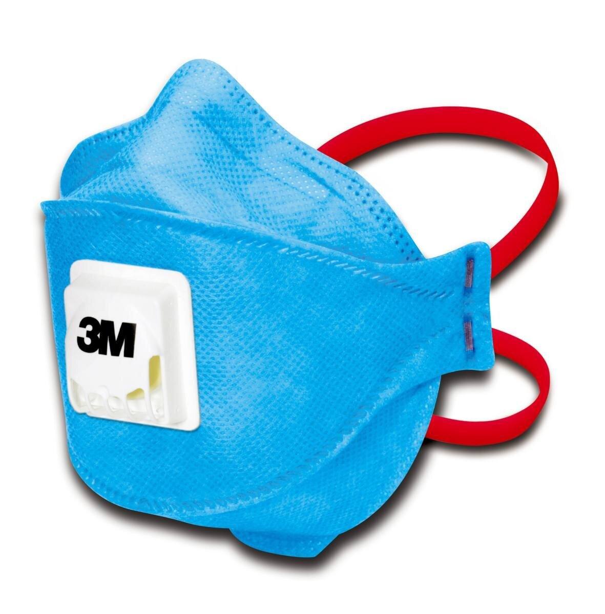 3M 9432+ Aura Atemschutzmaske FFP3 mit Cool-Flow Ausatemventil, bis zum 30-fachen des Grenzwertes (hygienisch einzelverpackt)