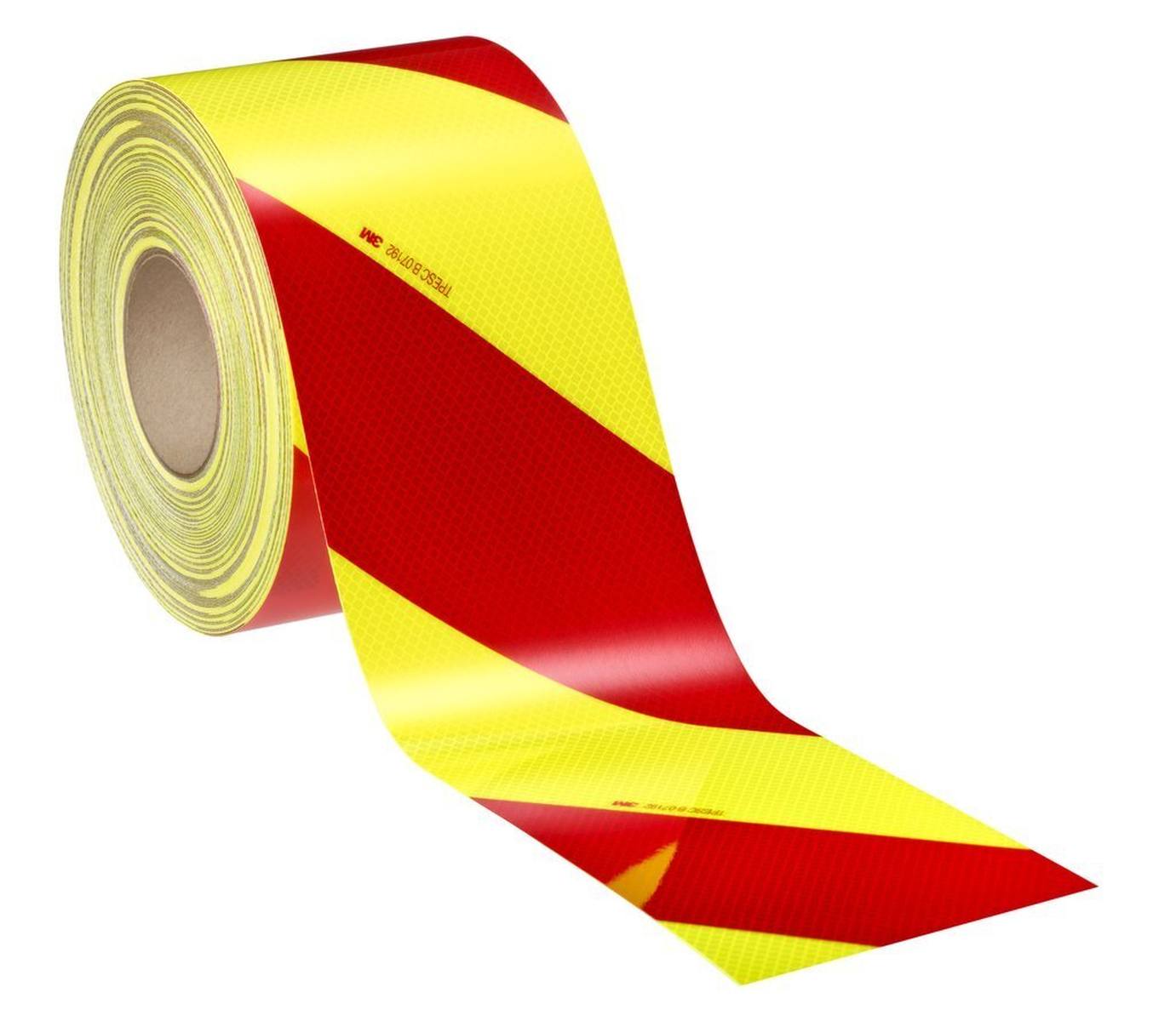 3M Diamond Grade DG³ Señalización de advertencia para vehículos 4083-33, rojo/amarillo fluorescente 1x apuntando a la derecha / 1x apuntando a la izquierda, 140 mm x 45,7 m