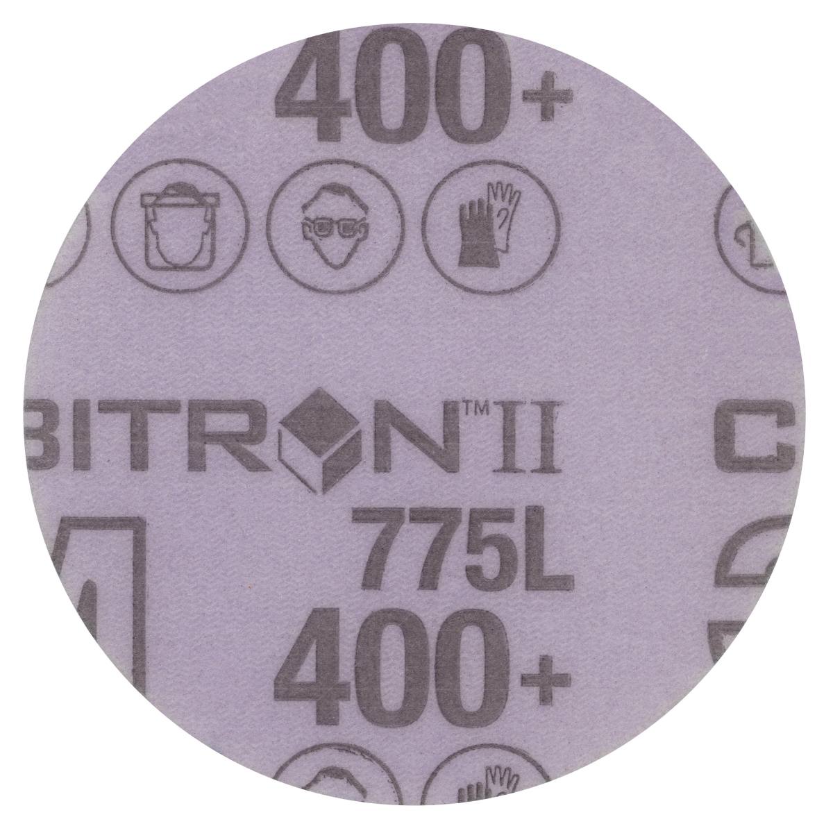 3M Cubitron II Hookit film disc 775L, 150 mm, 400+, unperforated #05056