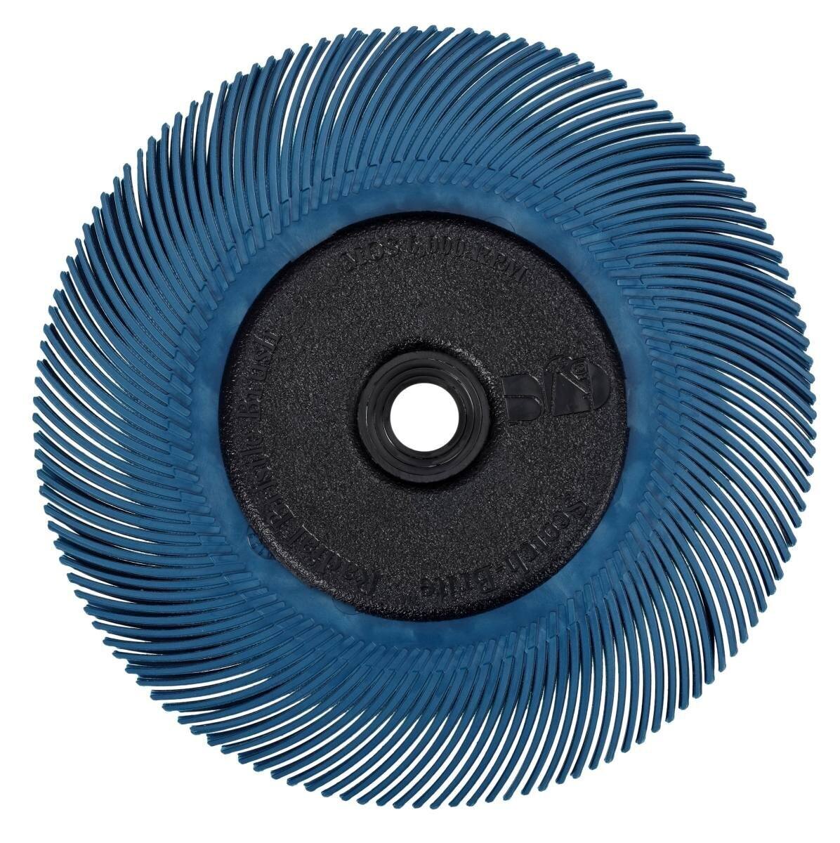 3M Scotch-Brite radiale borstelschijf BB-ZB met flens, blauw, 193,5 mm, P400, type C #33085