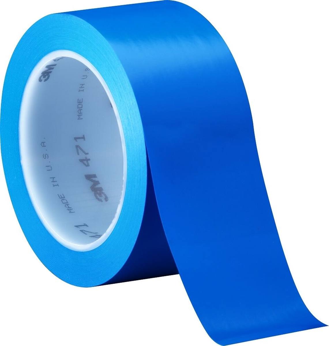 Nastro adesivo 3M in PVC morbido 471 F, blu, 50 mm x 33 m, 0,13 mm, confezionato singolarmente e in modo pratico