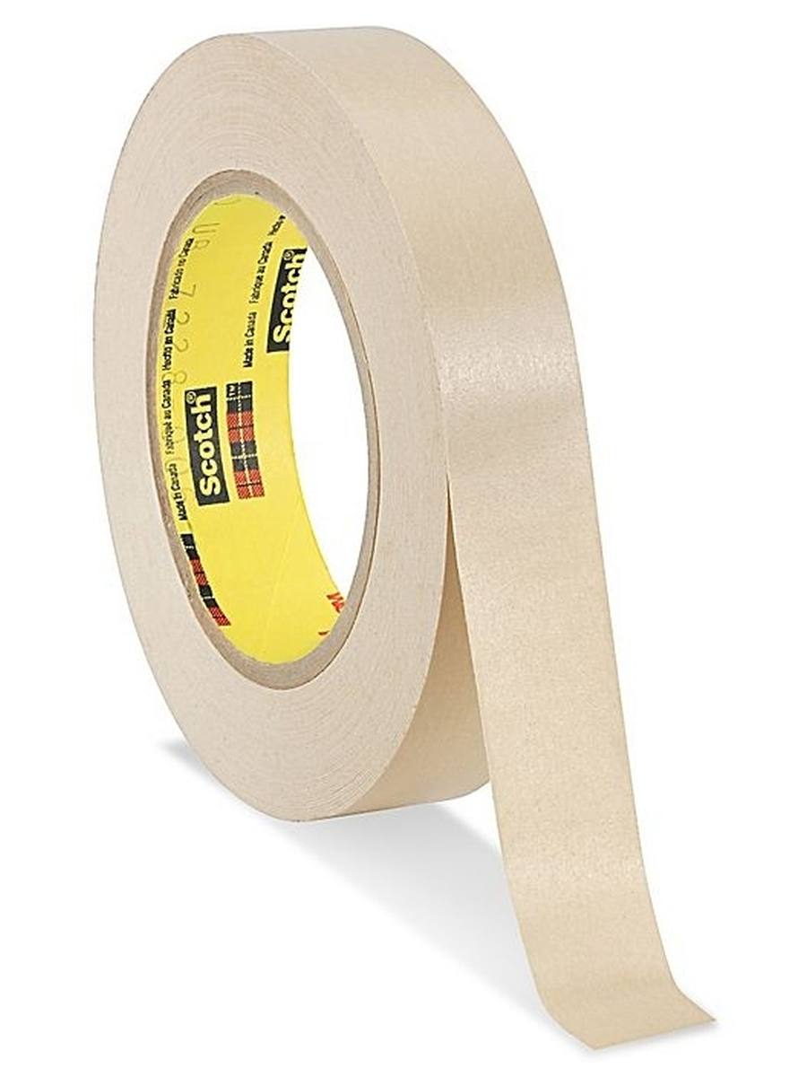 3M Scotch Flatback Masking Tape 250, 25mmx55m, brun, 0,16mm