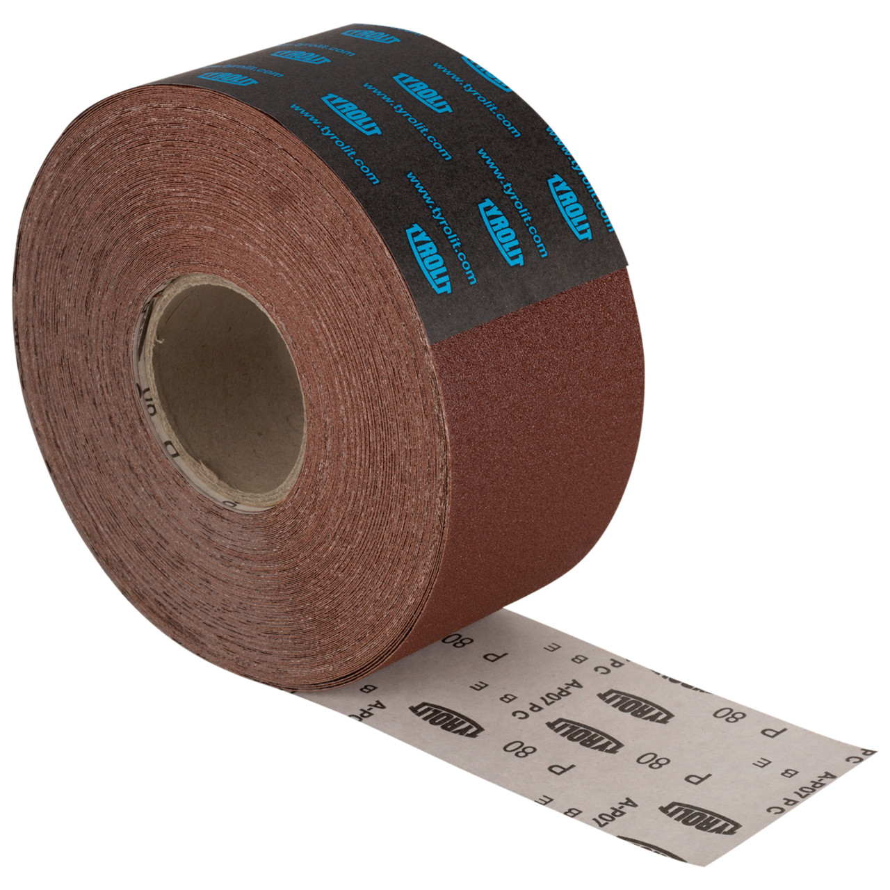 Tyrolit A-P07 P C Paper rolls TxH 115x50 For steel, non-ferrous metals, wood, paints and varnishes, P60, mould: ROLL, Art. 705965