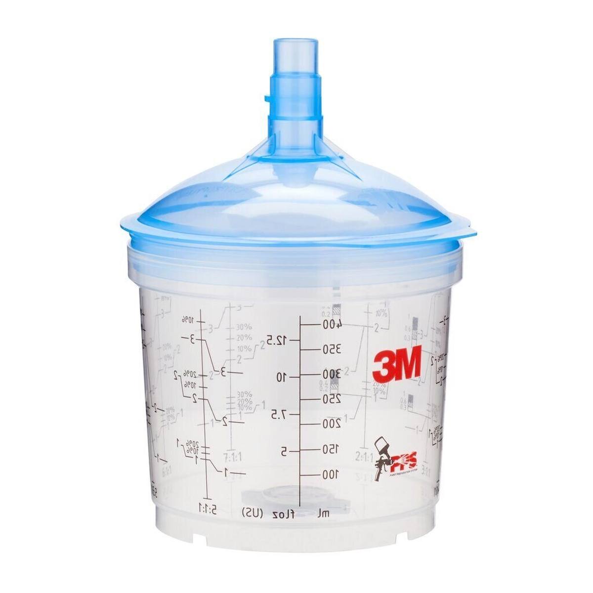 3M PPS Type V lid and cup kits, 0.4l, 125u, 50 cups, 50 lids #16352