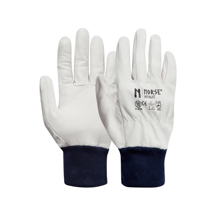 NORSE Specialist Handschuh aus Ziegenleder mit elastik ribkant Größe 10