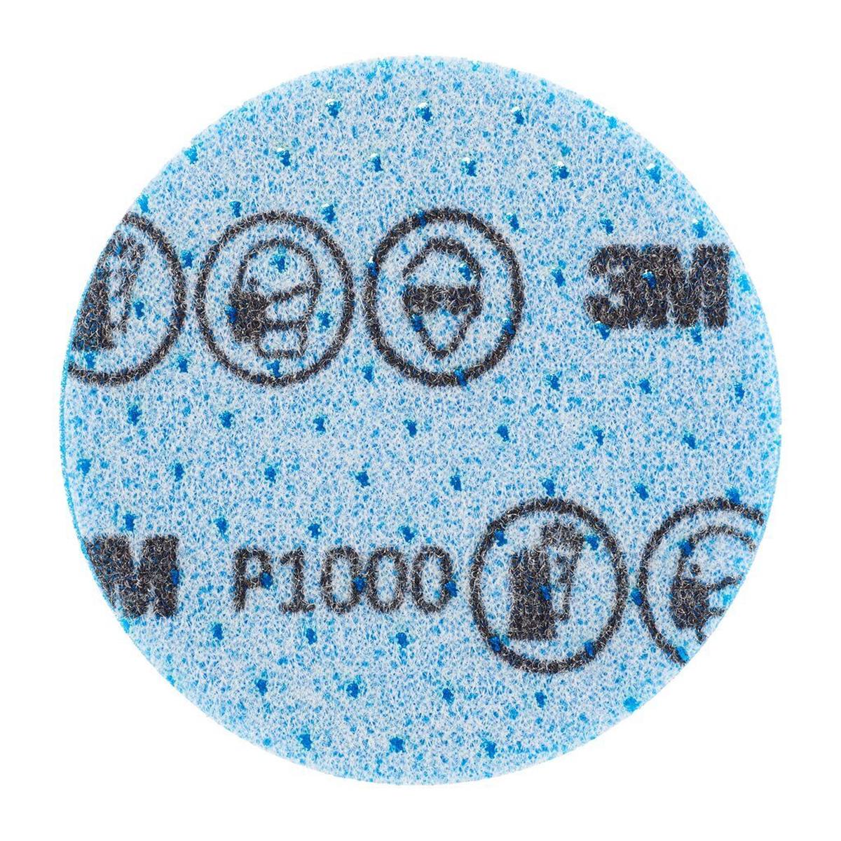 3M Hookit Flexible fine grinding discs, 76 mm, P1000