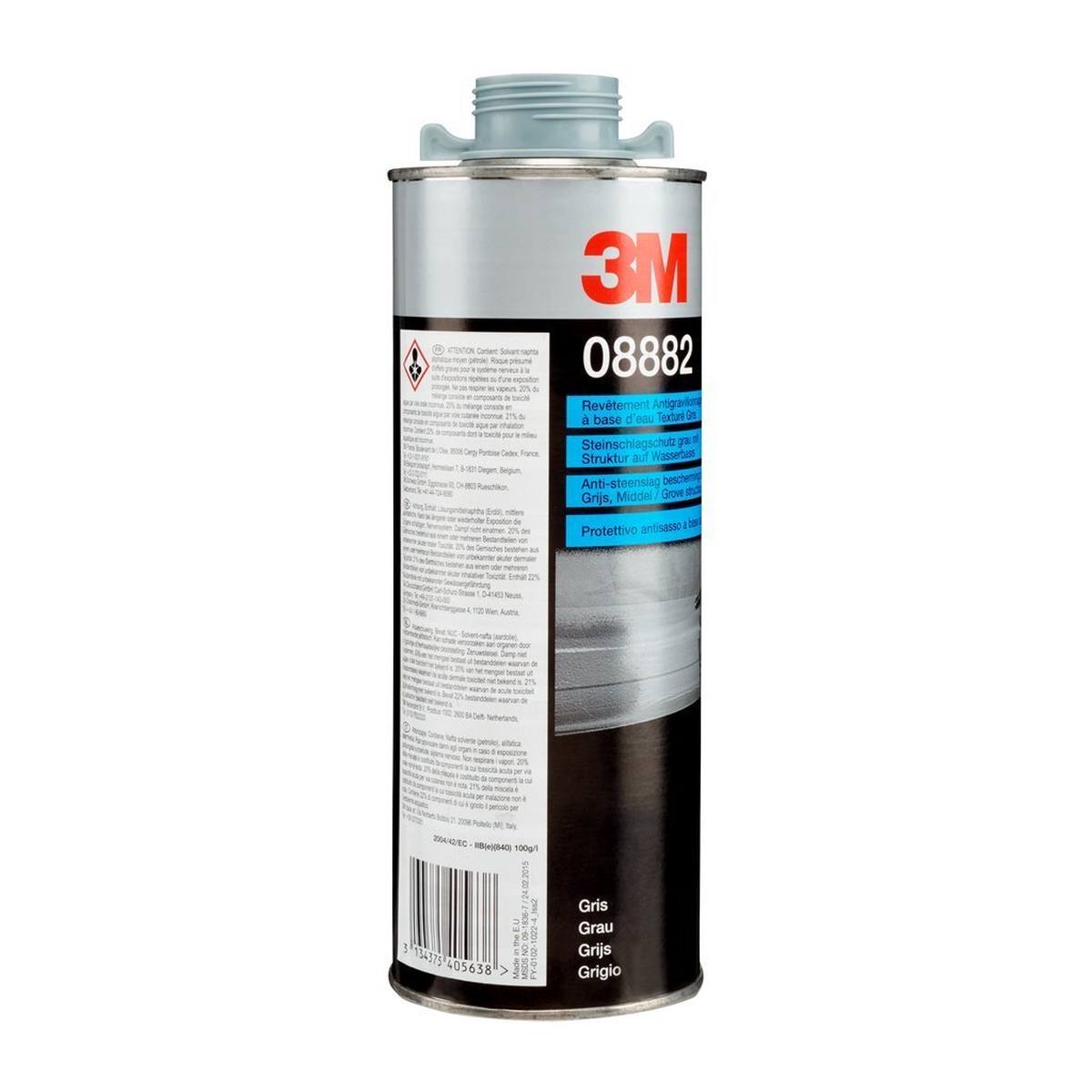 3M stone chip protection water-based / with structure, gray, 1kg, #08882