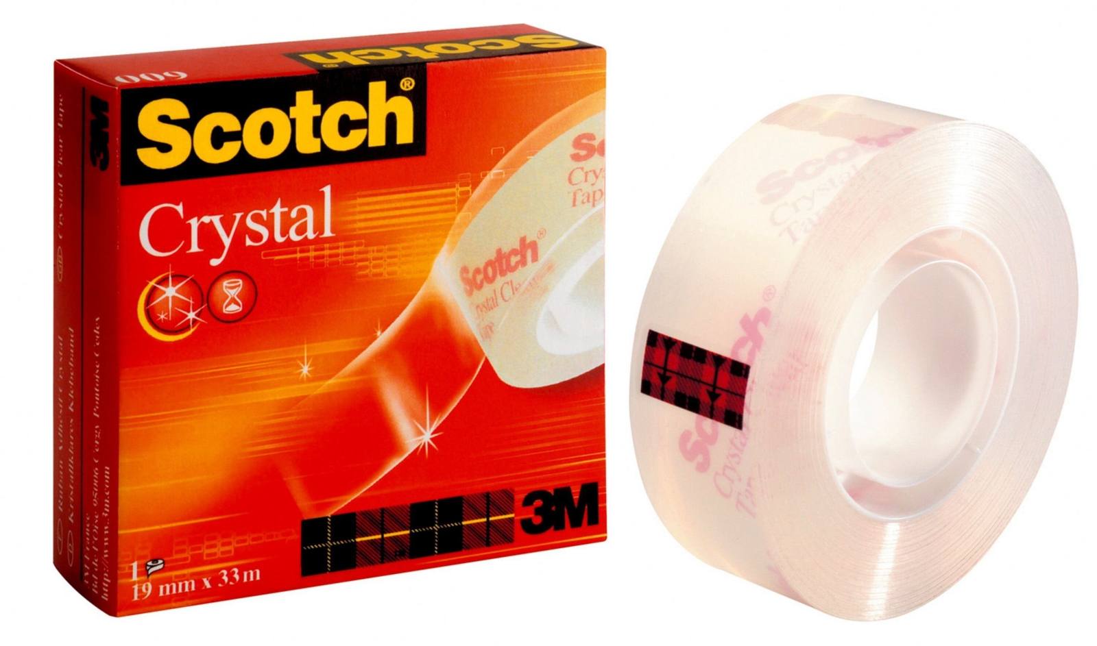 3M Scotch Crystal Klebeband 1 Rolle 19 mm x 33 m