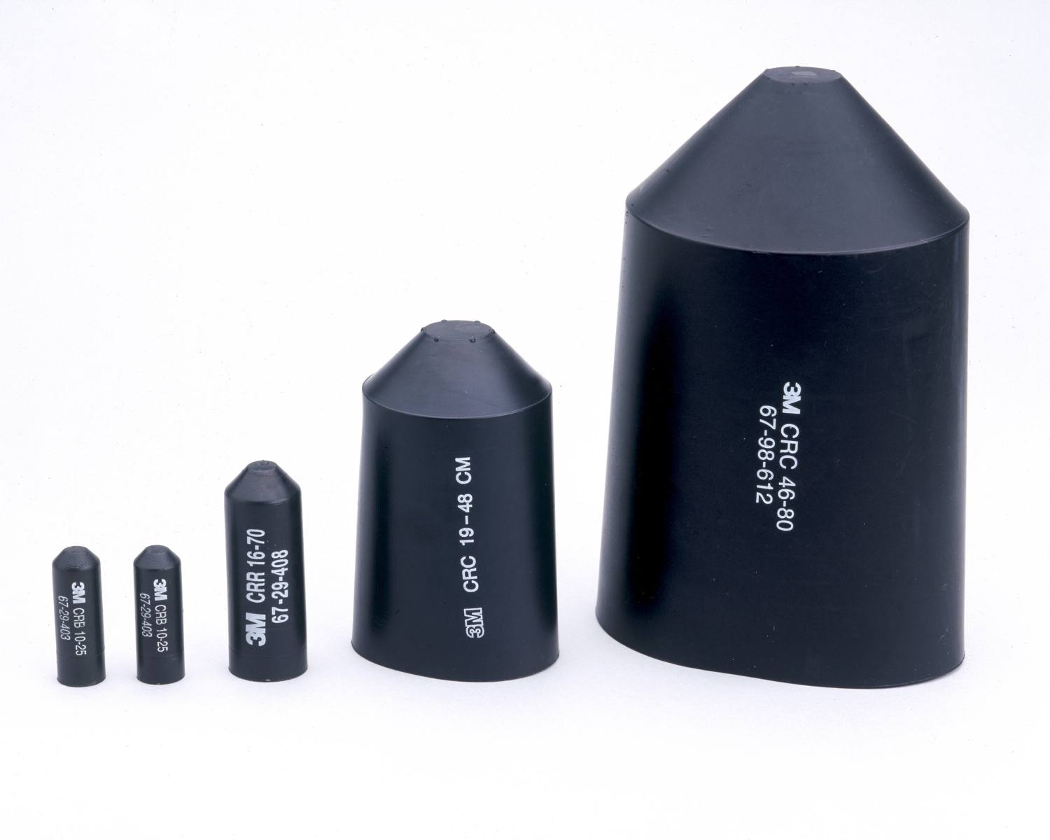 3M SKE 4/10 Heat-shrink end cap, black, 10/4 mm