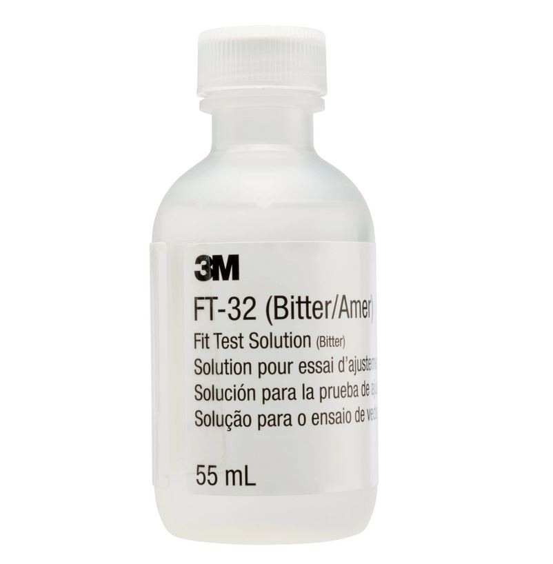3M FT-32 Fit Test Solution, refill bottles of 55ml, bitter (Pack=6pcs)