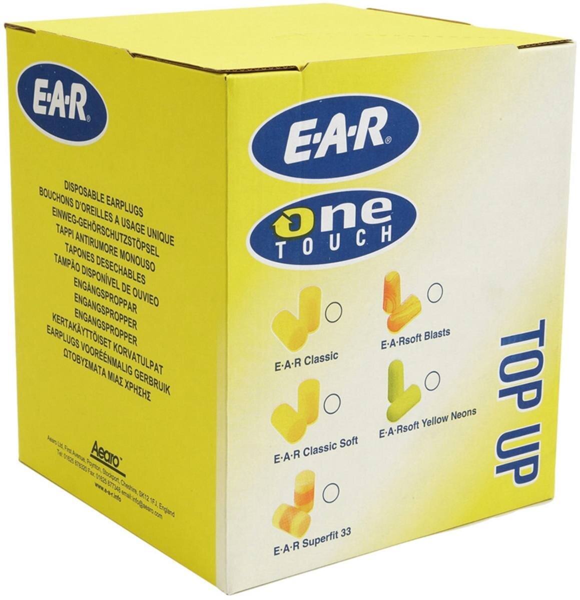 3M E-A-R Soft Yellow Neon Refill Beutel (zum Befüllen des Refill Aufsatzes) für OneTouch Pro Dispenser, SNR = 36 dB PD01010