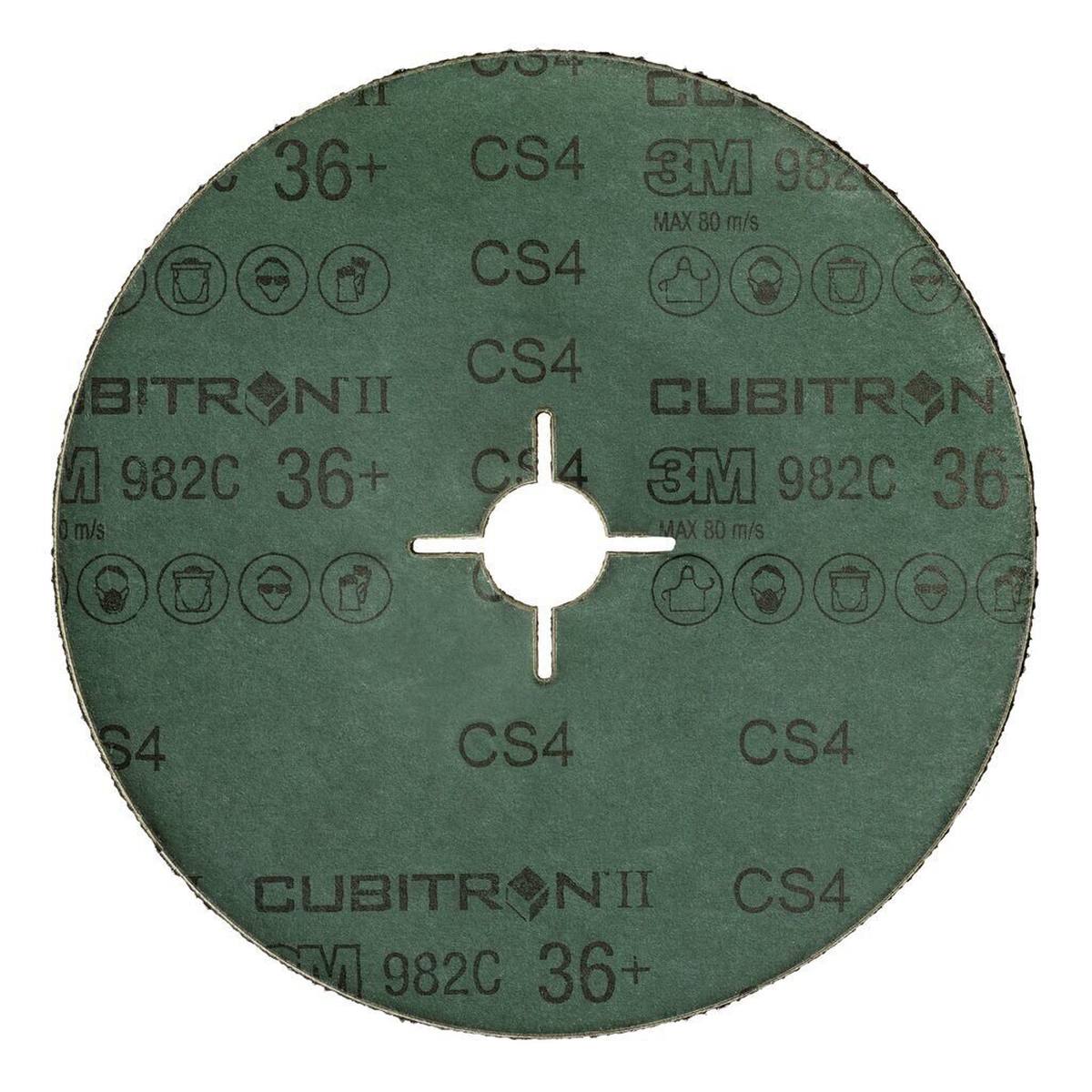 3M Cubitron II disco in fibra 982C, 180 mm, 22,23 mm, 36 #460714