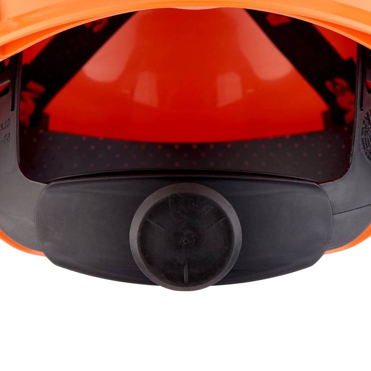 3M Casco de seguridad serie H700 H-700N-OR de color naranja, ventilado, con carraca y correa de soldadura de plástico
