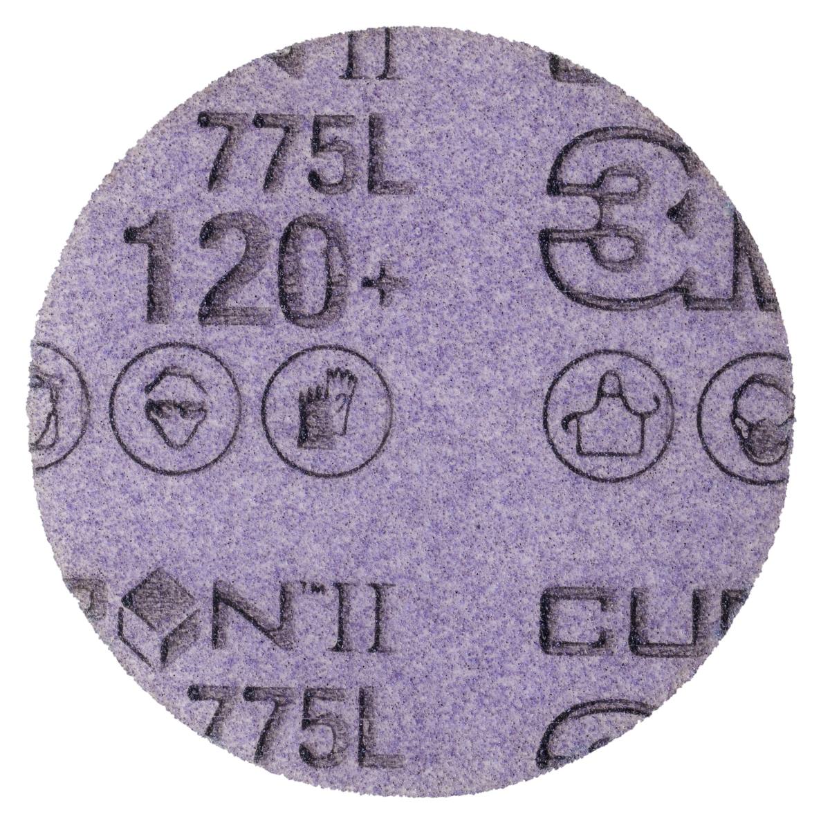 3M Cubitron II Hookit film disc 775L, 75 mm, 120+, unperforated
