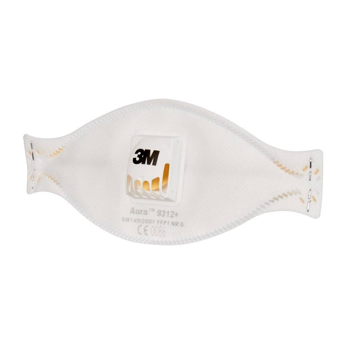 3M 9312 Aura Masque de protection respiratoire FFP1 avec valve d'expiration Cool-Flow, jusqu'à 4 fois la valeur limite (emballage individuel hygiénique)