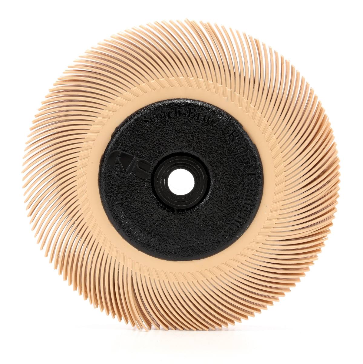 3M Scotch-Brite Radial Bristle Disc BB-ZB with flange, orange, 152.4 mm, 6 microns, type C #33216