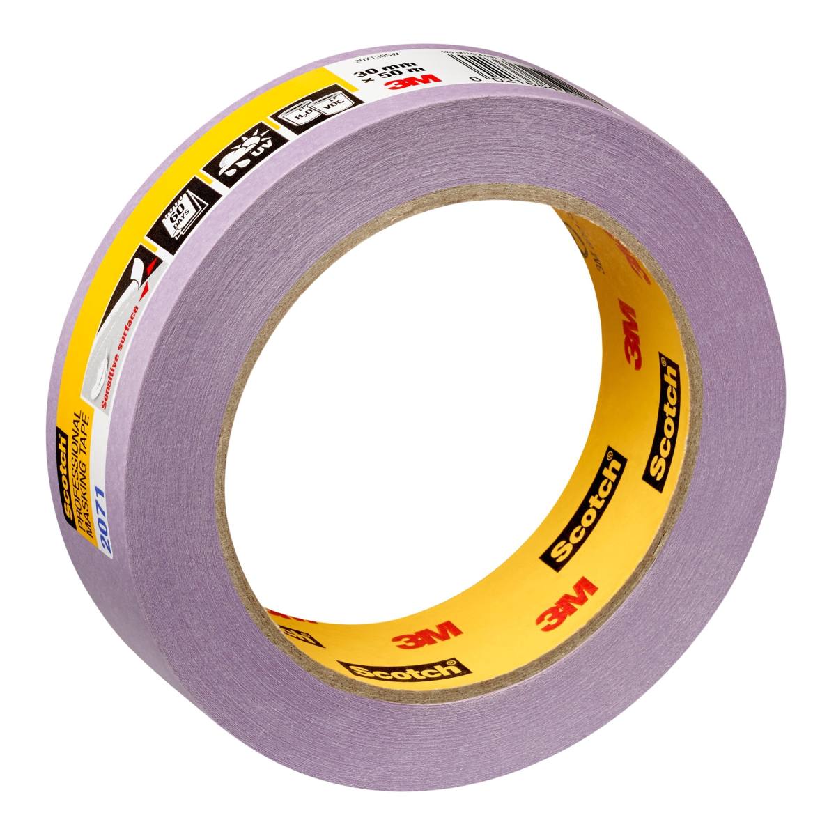 3M crepe tape 2071, purple, 30 mm x 50m